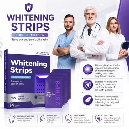 AuréSmile™ Probiotic Whitening Strips — Visibly Whiter Teeth in 30 Minutes